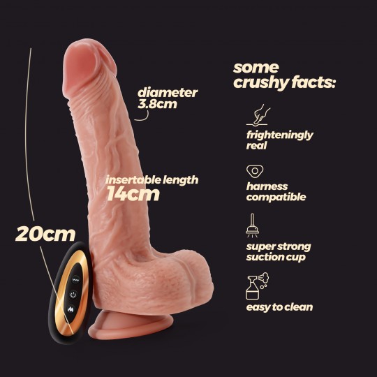 VIBRADOR DE SILICONE LÍQUIDO INVIKTUS VIBE 7,5 CRUSHIOUS PELE