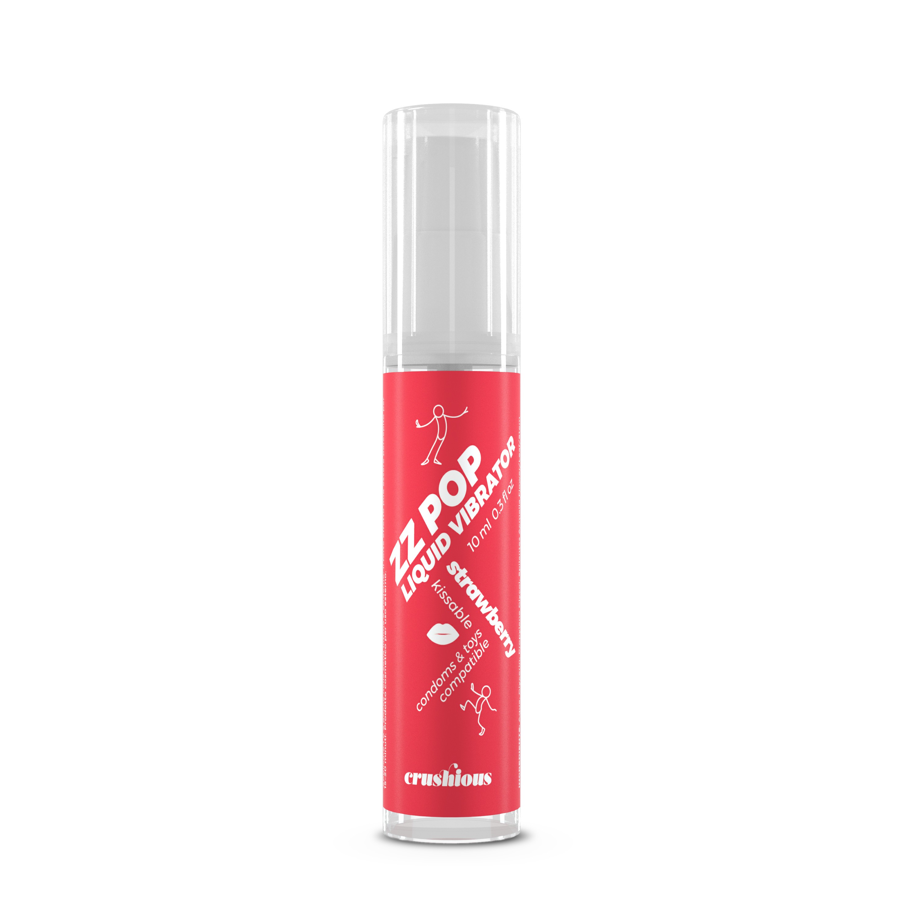 LIQUIDE VIBRATEUR  ZZ POP ARÔME FRAISE 10ML CRUSHIOUS