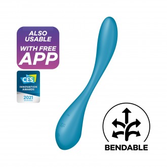 SATISFYER G-SPOT FLEX 5 CONNECT APP BLUE