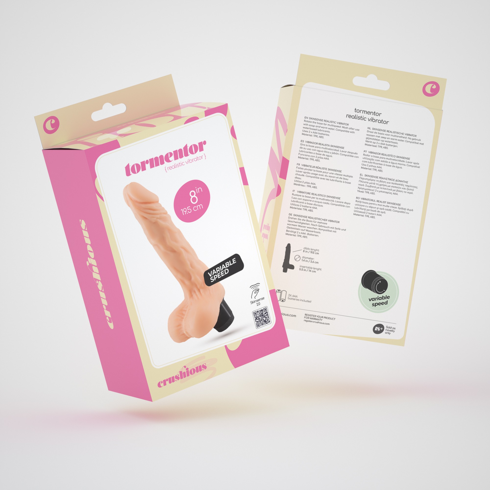 CRUSHIOUS TORMENTOR REALISTIC VIBRATOR