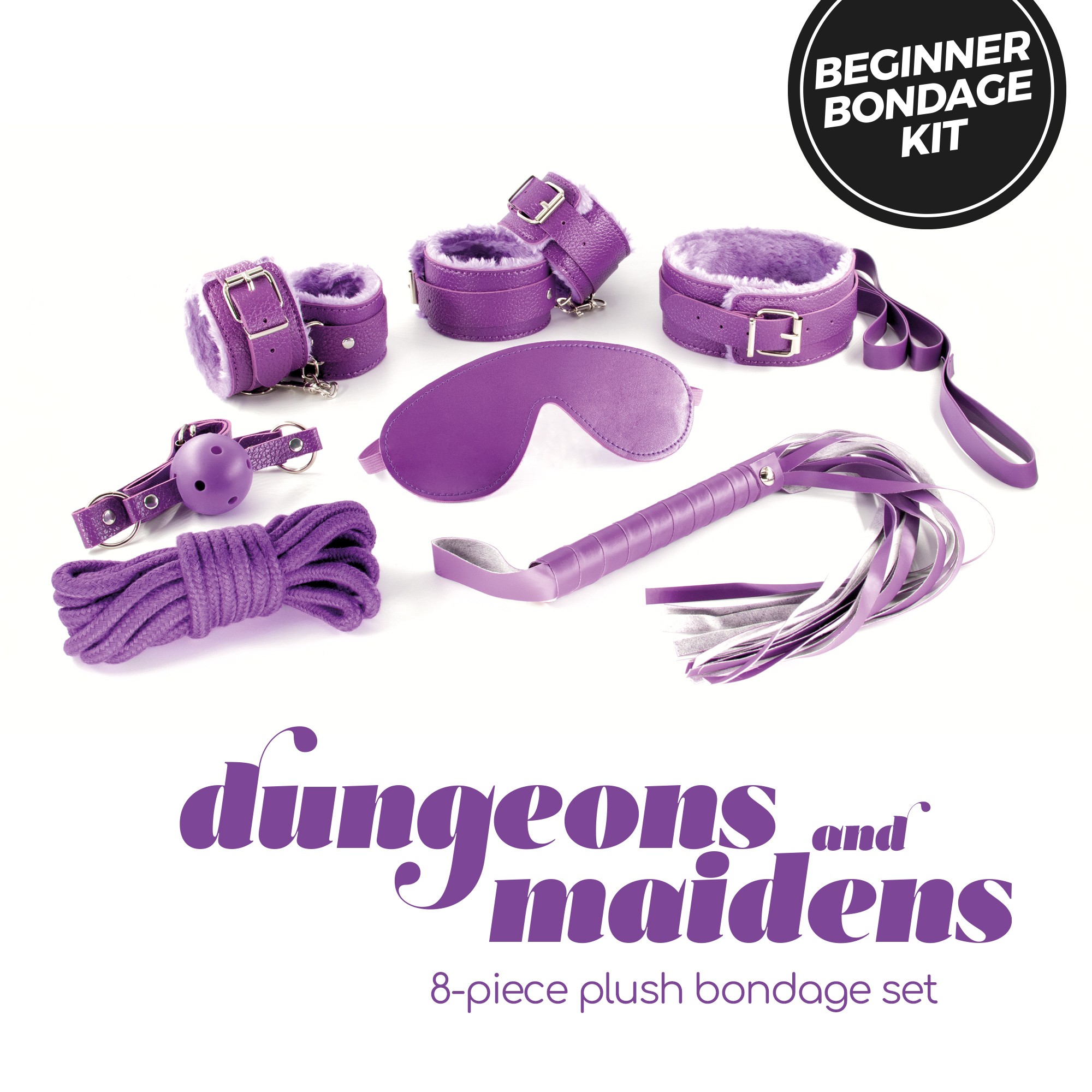 KIT BDSM DUNGEONS &amp; MAIDENS ROXO CRUSHIOUS