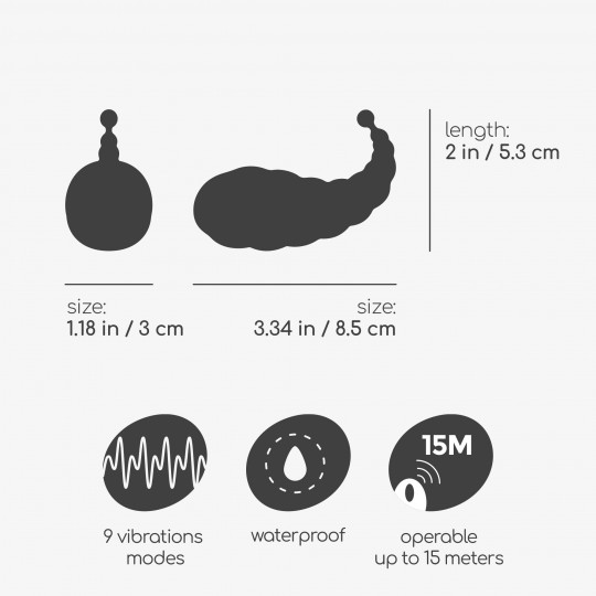 COCOON UOVO VIBRANTE RICARICABILE CON TELECOMANDO A DISTANZA SENZA FILI CRUSHIOUS NERO