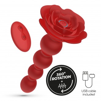 PLUG ANAL ROSALINE AVEC ROTATION ET TÉLÉCOMMANDE CRUSHIOUS