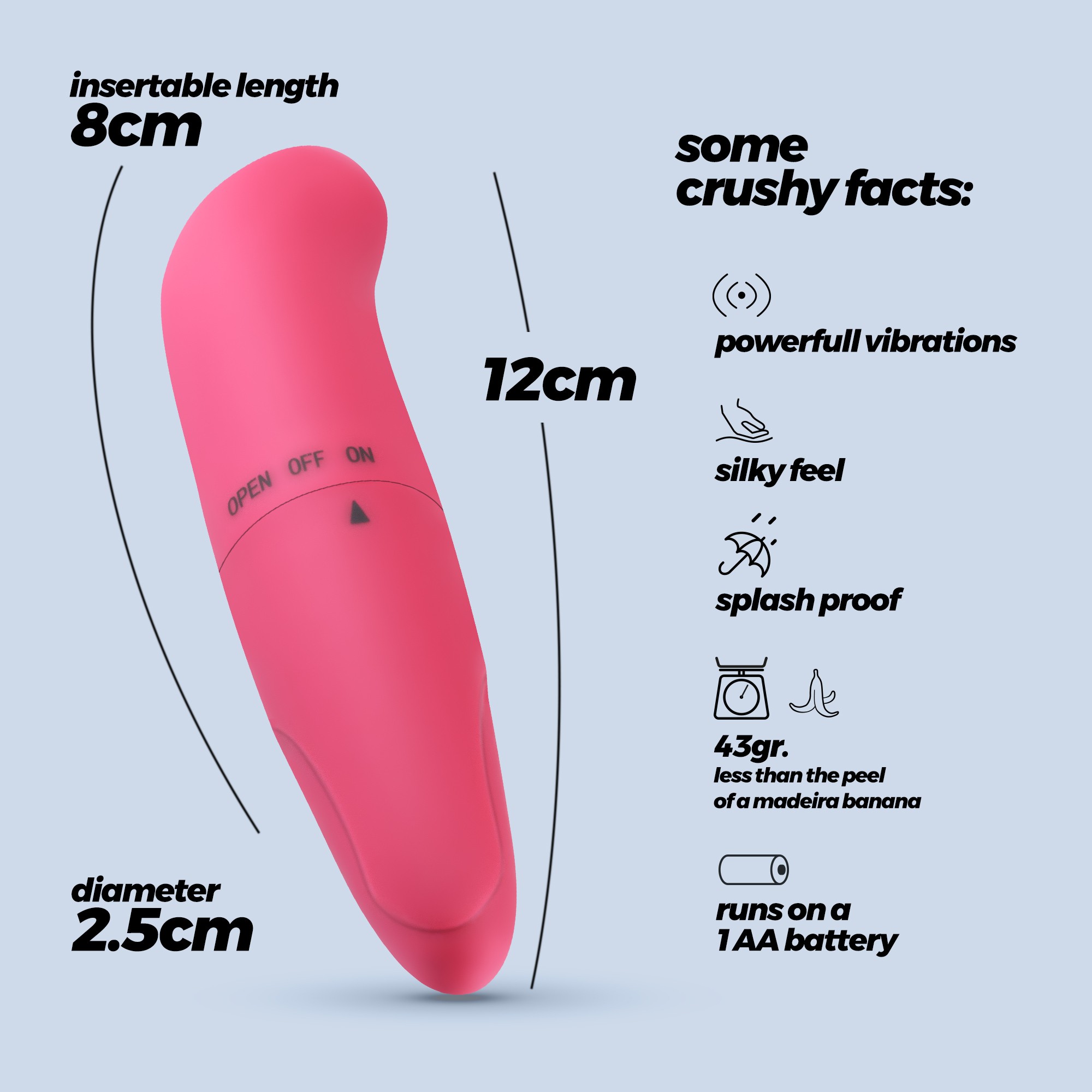 MASSEUR MINI G-FINDER ROSE CRUSHIOUS