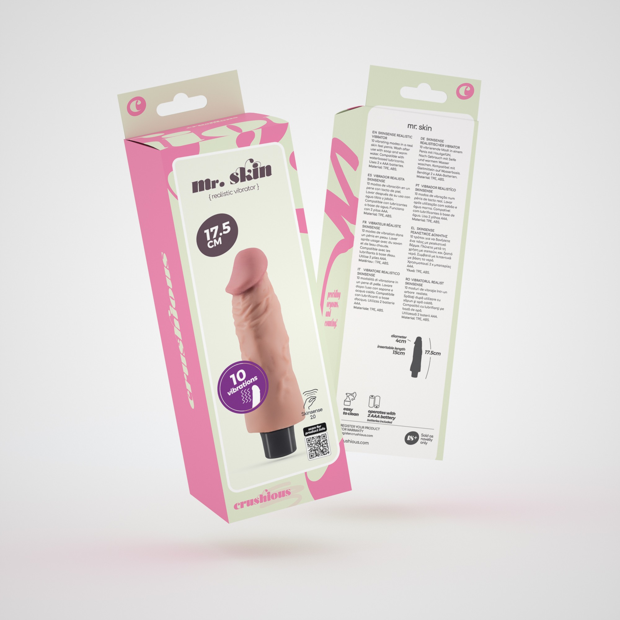 CRUSHIOUS MR. SKIN REALISTIC VIBRATOR