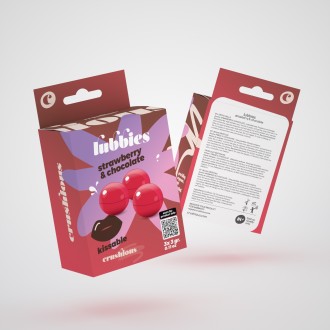 PALLINE DI OLIO LUBBIES BACIABILI ALLA FRAGOLA & CIOCCOLATO CRUSHIOUS